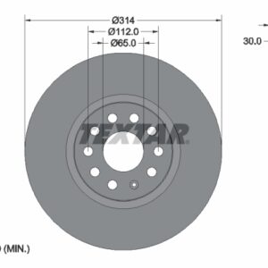 Disc frână TEXTAR 92232405