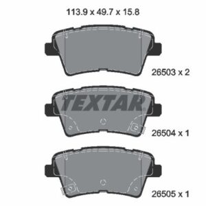 Plăcuțe de frână TEXTAR 2650301