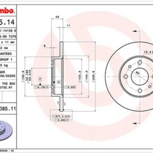 Disc frână MAGNETI MARELLI 360406021600