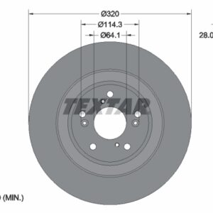 Disc frână TEXTAR 92306203