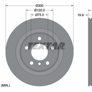 Disc frână TEXTAR 92257203