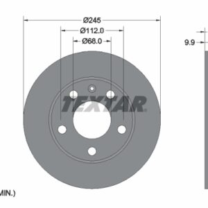Disc frână TEXTAR 92106203