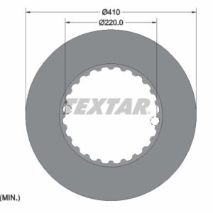 Disc frână TEXTAR 93291300