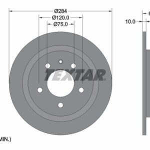 Disc frână TEXTAR 92022400