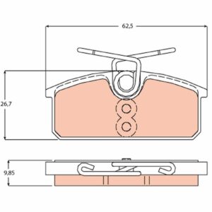 Plăcuțe de frână TRW MOTO GDB2165