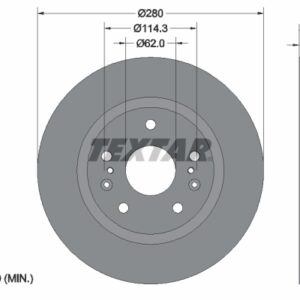Disc frână TEXTAR 92268303