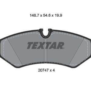 Plăcuțe de frână TEXTAR 2074701