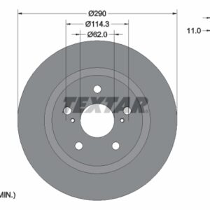 Disc frână TEXTAR 92195200