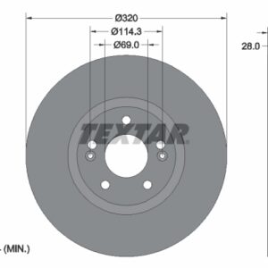 Disc frână TEXTAR 92237805