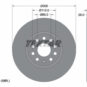 Disc frână TEXTAR 92334805