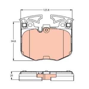 Plăcuțe de frână TRW MOTO GDB2260