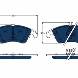 Plăcuțe de frână TRW MOTO GDB1737BTE