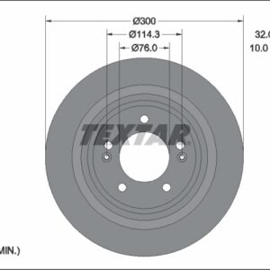 Disc frână TEXTAR 92337203