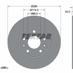 Disc frână TEXTAR 92195505