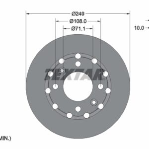 Disc frână TEXTAR 92325803