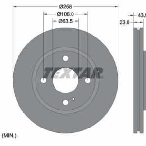 Disc frână TEXTAR 92176005