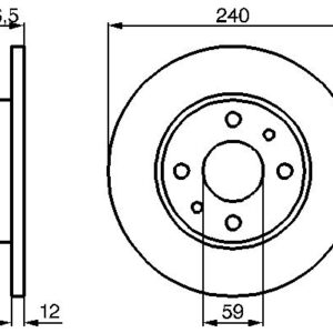 Disc frână BOSCH 0 986 478 353