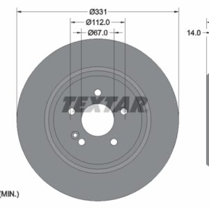 Disc frână TEXTAR 92103303