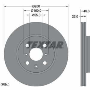 Disc frână TEXTAR 92346103