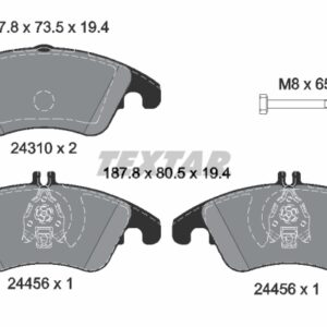 Plăcuțe de frână TEXTAR 2431001