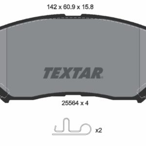 Plăcuțe de frână TEXTAR 2556401