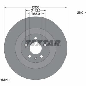 Disc frână TEXTAR 92290405