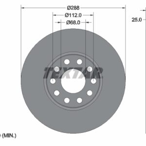 Disc frână TEXTAR 92121005