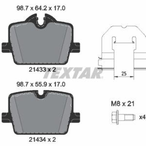 Plăcuțe de frână TEXTAR 2143301