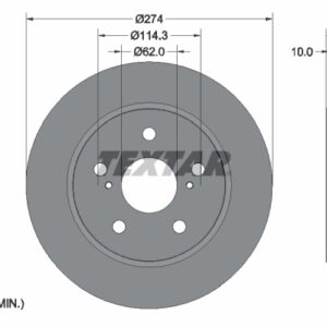 Disc frână TEXTAR 92321103