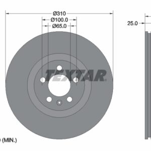 Disc frână TEXTAR 92275905
