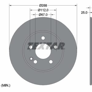 Disc frână TEXTAR 92132005