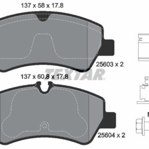Plăcuțe de frână TEXTAR 2560301