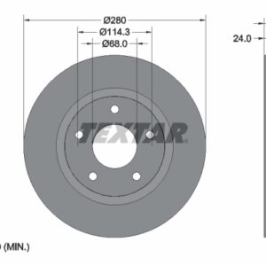 Disc frână TEXTAR 92232205