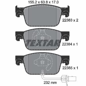 Plăcuțe de frână TEXTAR 2238301