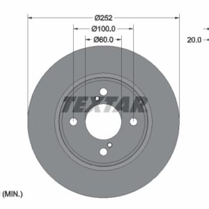 Disc frână TEXTAR 92303703