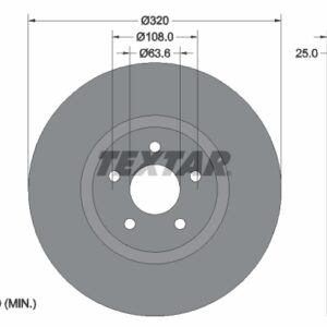 Disc frână TEXTAR 92149105