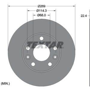 Disc frână TEXTAR 92272603