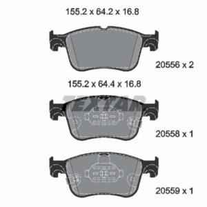 Plăcuțe de frână TEXTAR 2055601