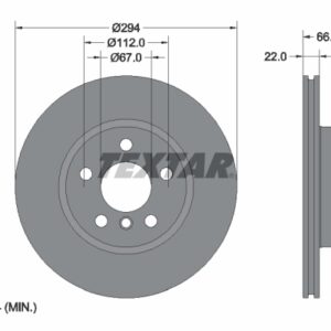 Disc frână TEXTAR 92327005