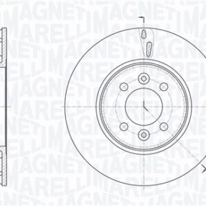 Disc frână MAGNETI MARELLI 361302040787