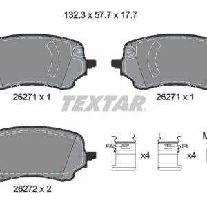 Plăcuțe de frână TEXTAR 2627101