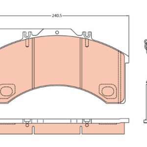 Plăcuțe de frână TRW MOTO GDB5024