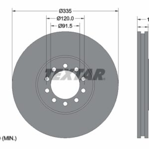 Disc frână TEXTAR 93101300