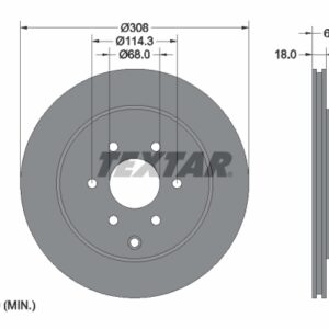Disc frână TEXTAR 92296403