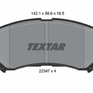 Plăcuțe de frână TEXTAR 2234701