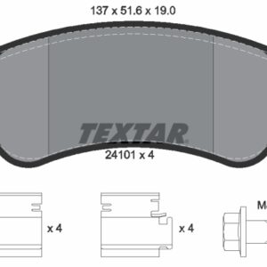 Plăcuțe de frână TEXTAR 2410101