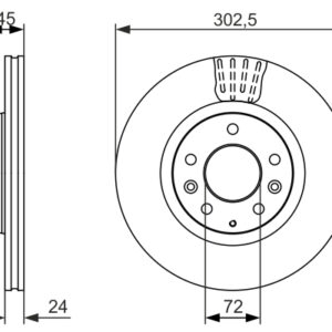 Disc frână BOSCH 0 986 479 700