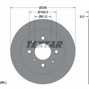 Disc frână TEXTAR 92204000