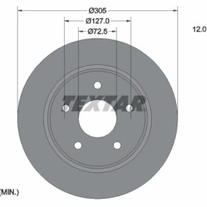 Disc frână TEXTAR 92181005