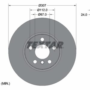 Disc frână TEXTAR 92283605